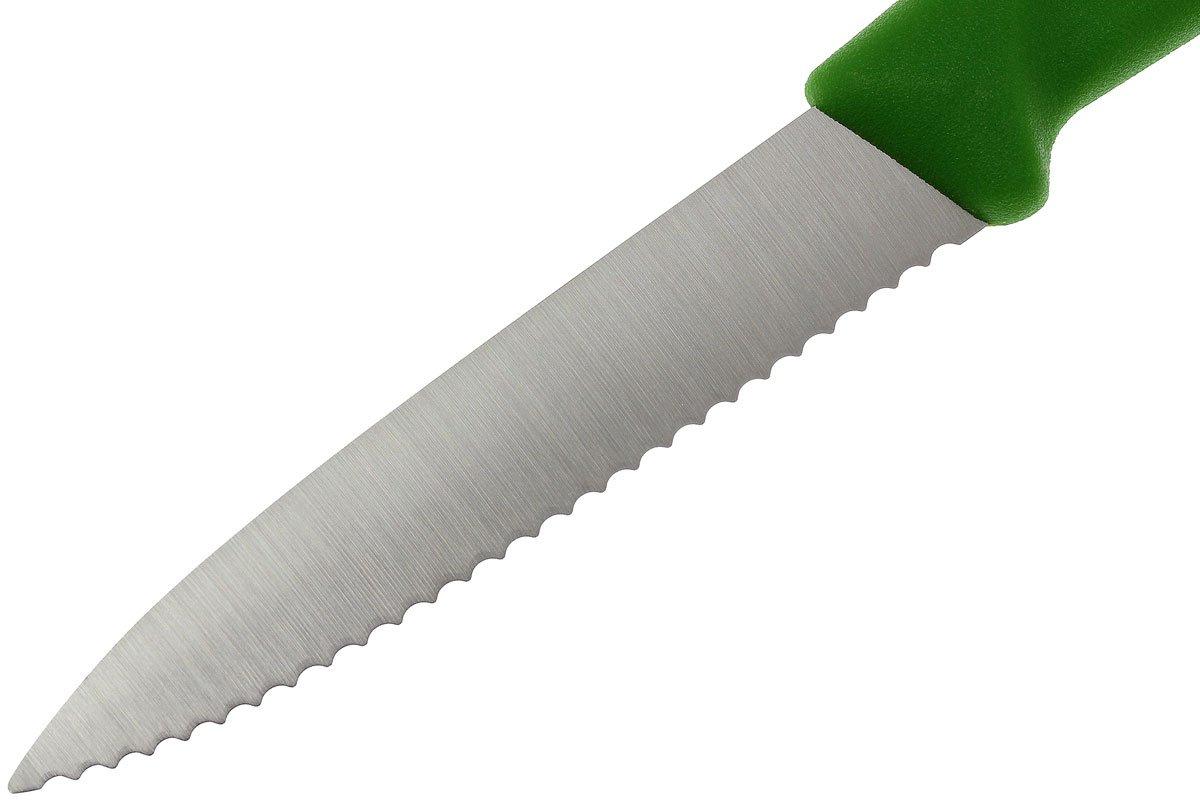 Victorinox Swissclassic serrated vegetable knives green, set of 4