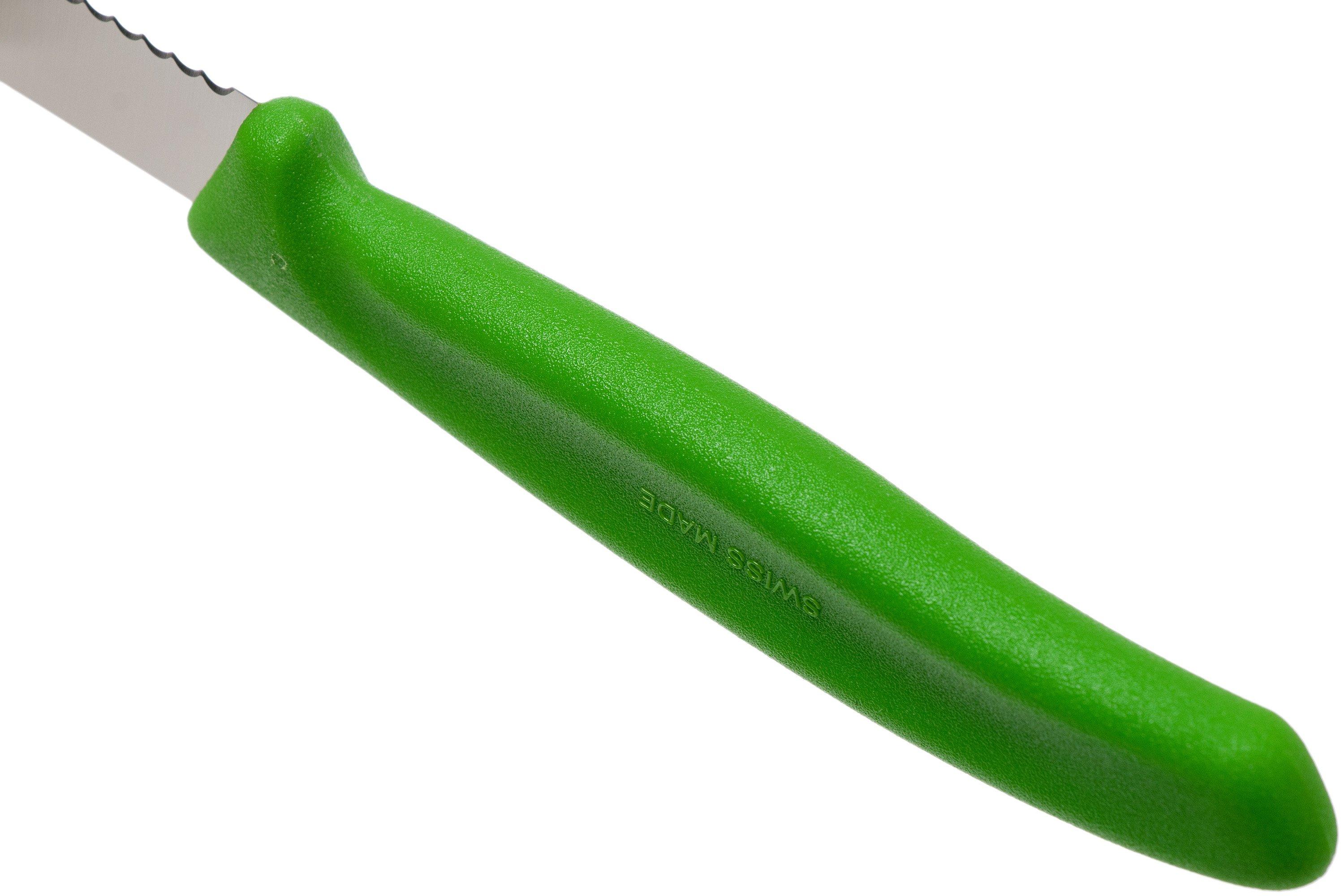 Victorinox SwissClassic serrated vegetable knives green 8 cm, set