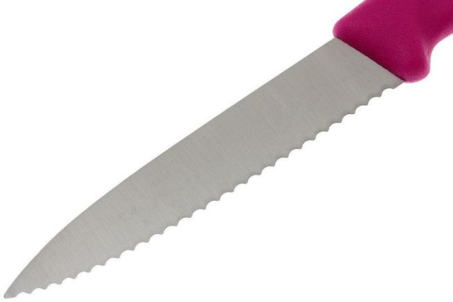 Image for Victorinox Swissclassic serrated vegetable knives pink, set of 4, 6.7636.L115-4