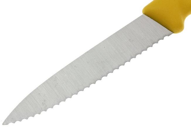 Image for Victorinox Swissclassic serrated vegetable knives yellow, set of 4, 6.7636.L118-4
