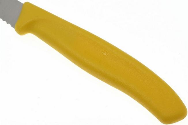 Image for Victorinox Swissclassic serrated vegetable knives yellow, set of 4, 6.7636.L118-4