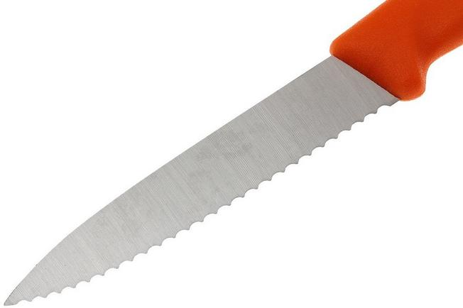 Image for Victorinox Swissclassic serrated vegetable knives orange, set of 4, 6.7636.L119-4