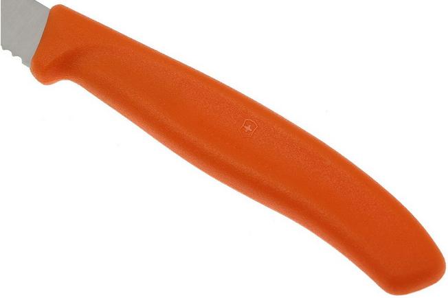 Image for Victorinox Swissclassic serrated vegetable knives orange, set of 4, 6.7636.L119-4
