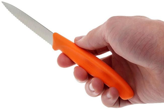 Image for Victorinox Swissclassic serrated vegetable knives orange, set of 4, 6.7636.L119-4