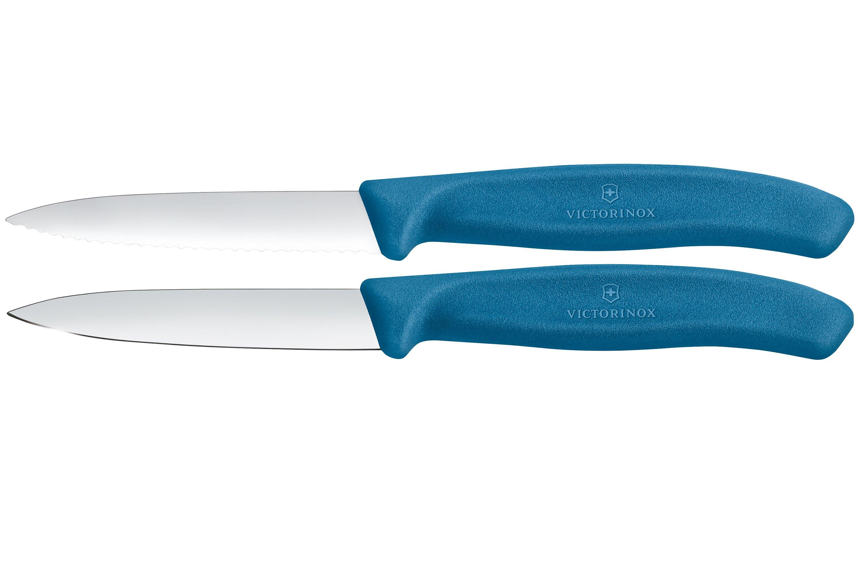 Victorinox Swiss Classic Couteau à Légumes 8cm Tranchant Dentelé Jaune - Professionnel