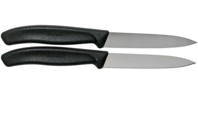 VICTORINOX COLTELLO TAVOLA LISCIO MANICO NERO