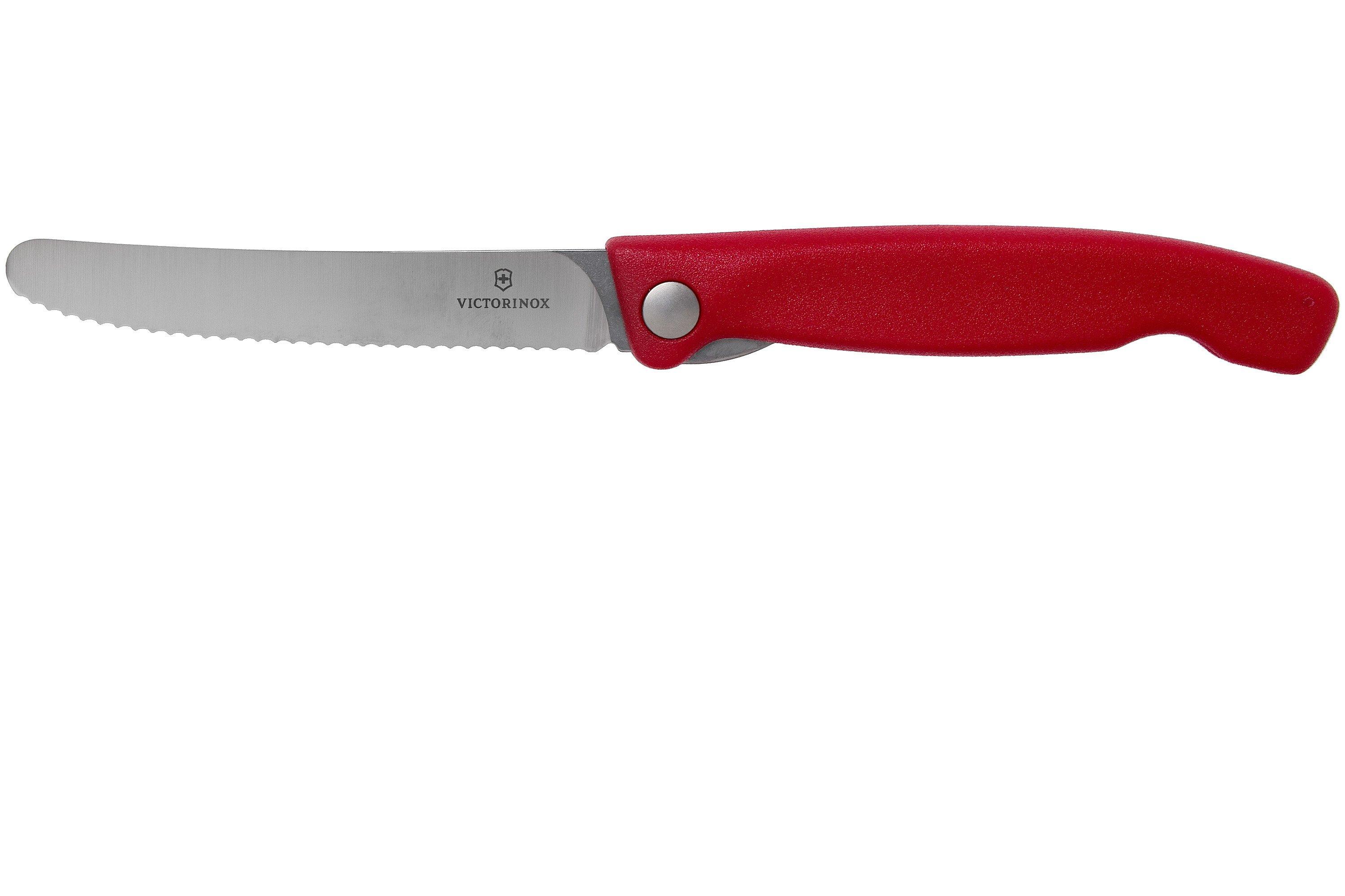 Victorinox SwissClassic 6.7831.FB serrated foldable vegetable knife, red