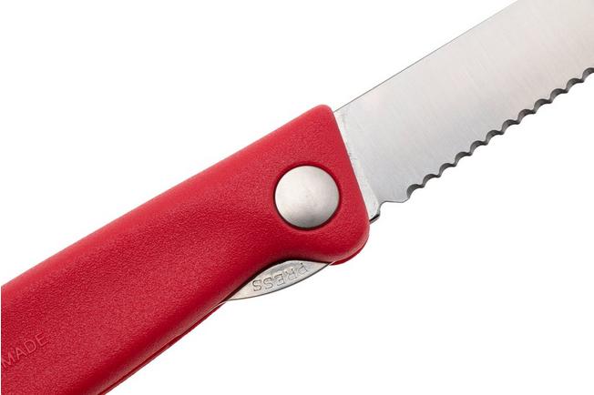 Victorinox SwissClassic 6.7831.FB serrated foldable vegetable knife, red