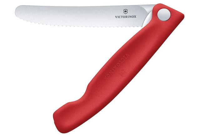 Image pour Victorinox Swiss Classic Picnic Knife 6.7831.FC1 Wavy, Red, couteau à légumes dentelé pliant