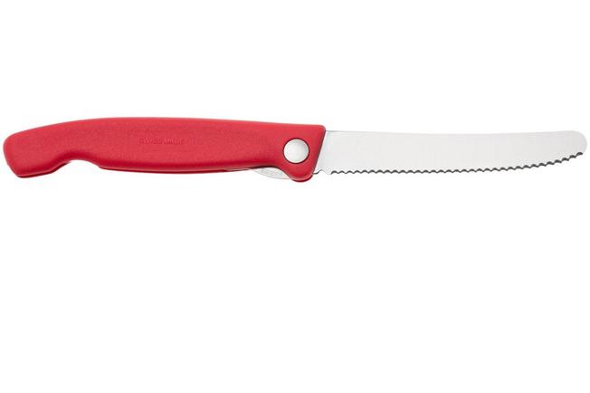 Image pour Victorinox Swiss Classic Picnic Knife 6.7831.FC1 Wavy, Red, couteau à légumes dentelé pliant