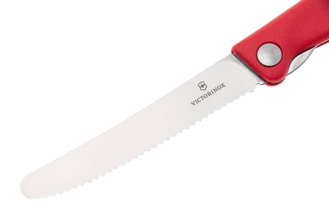 Image pour Victorinox Swiss Classic Picnic Knife 6.7831.FC1 Wavy, Red, couteau à légumes dentelé pliant