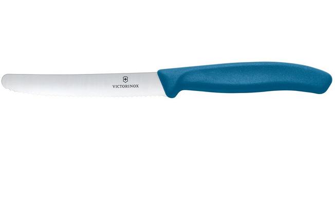 Image pour Victorinox Swiss Classic 6.7832.C1 Tomato & Table Knife, Wavy, Blue, couteau à tomates dentelé
