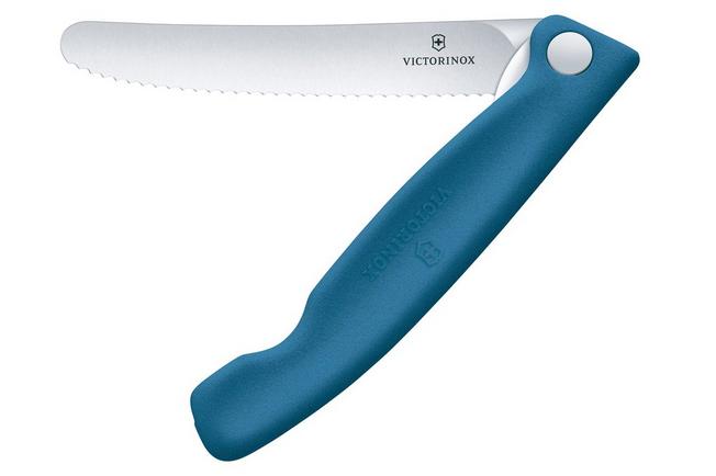 Image pour Victorinox Swiss Classic Picnic Knife 6.7832.FC1 Wavy, Blue, couteau à légumes dentelé pliant