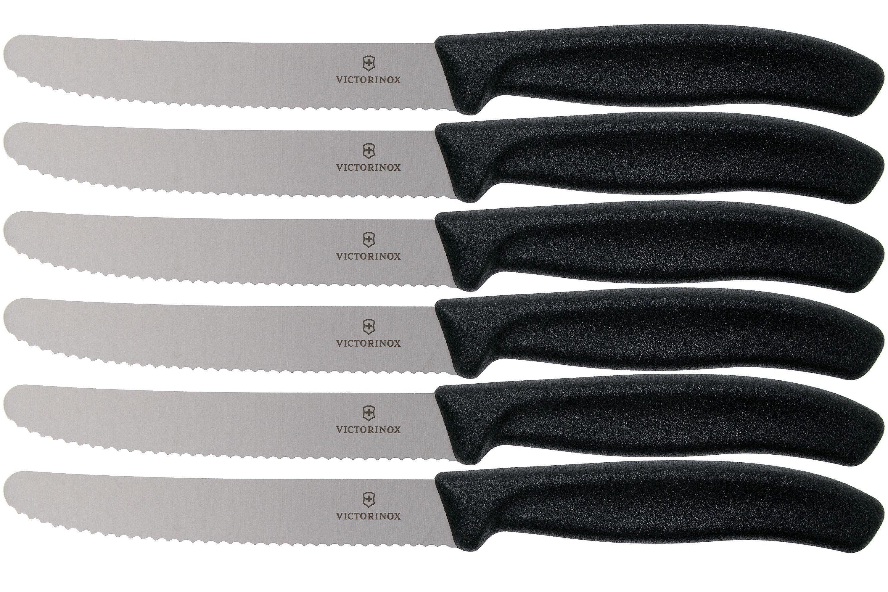 Victorinox Coltello da tavola e da pomodoro Swiss Classic in nero - 6.7833