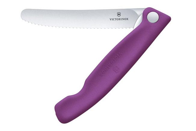 Bild für Victorinox Swiss Classic Picnic Knife 6.7835.FC1 Wavy, Purple, Gemüsemesser klappbar, Picknickmesser
