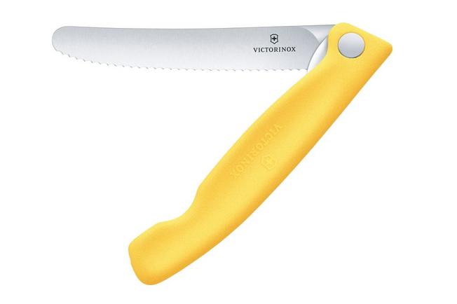 Image pour Victorinox Swiss Classic Picnic Knife 6.7838.FC1 Wavy, Yellow, couteau à légumes dentelé pliant