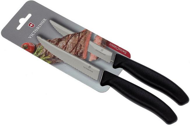 Victorinox Coltello da bistecca Gourmet Swiss Classic in nero - 6.7933.12