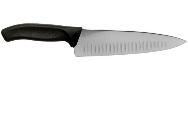 Victorinox SwissClassic 6.8083.20G cuchillo de chef con hoyuelos 20 cm,  negro