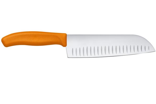 Afbeelding voor Victorinox SwissClassic 6.8526.17L9B Orange, santoku met kuiltjes, 17 cm, oranje