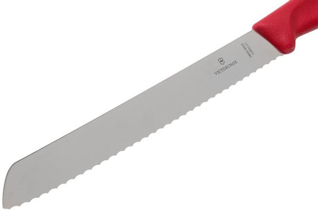 Victorinox Cuchillo para pan Swiss Classic en rojo - 6.8631.21B