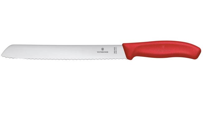 Image for Victorinox SwissClassic 6.8631.21C1B Red, bread knife, 21 cm, red