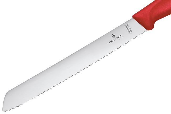 Image for Victorinox SwissClassic 6.8631.21C1B Red, bread knife, 21 cm, red