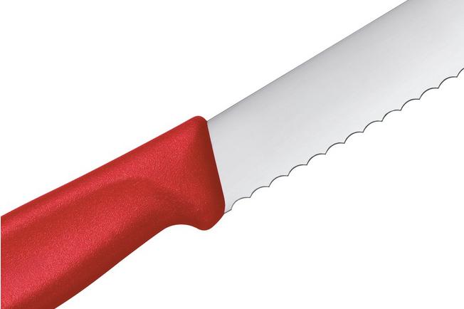Image for Victorinox SwissClassic 6.8631.21C1B Red, bread knife, 21 cm, red