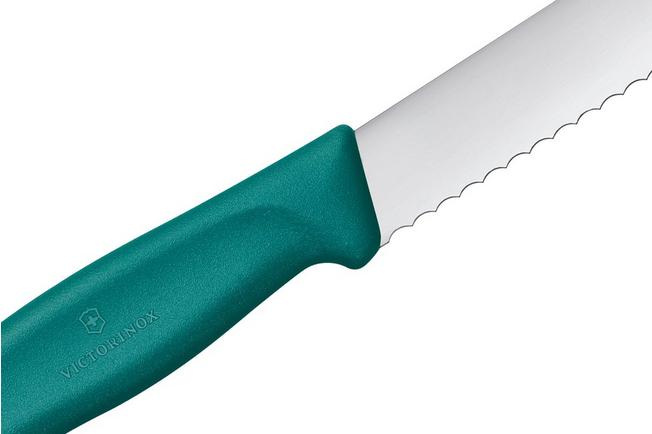 Image for Victorinox SwissClassic 6.8631.21C1B Green, bread knife, 21 cm, green