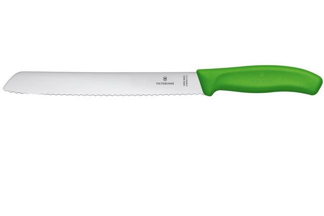 Afbeelding voor Victorinox SwissClassic 6.8636.21L4B Green, broodmes, 21 cm, groen