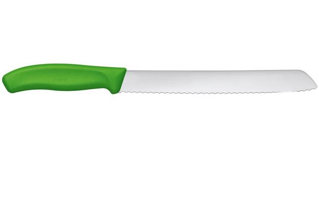 Afbeelding voor Victorinox SwissClassic 6.8636.21L4B Green, broodmes, 21 cm, groen