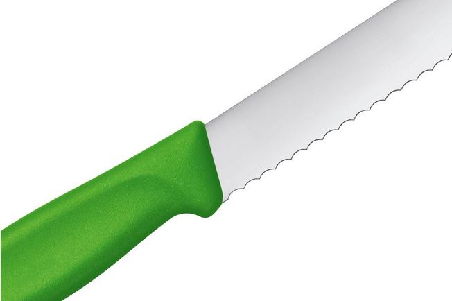 Afbeelding voor Victorinox SwissClassic 6.8636.21L4B Green, broodmes, 21 cm, groen