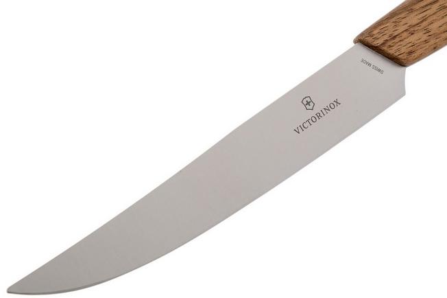 Victorinox Swiss Modern 2 Piece Serrated Steak Knife Set, Walnut Wood  Handles