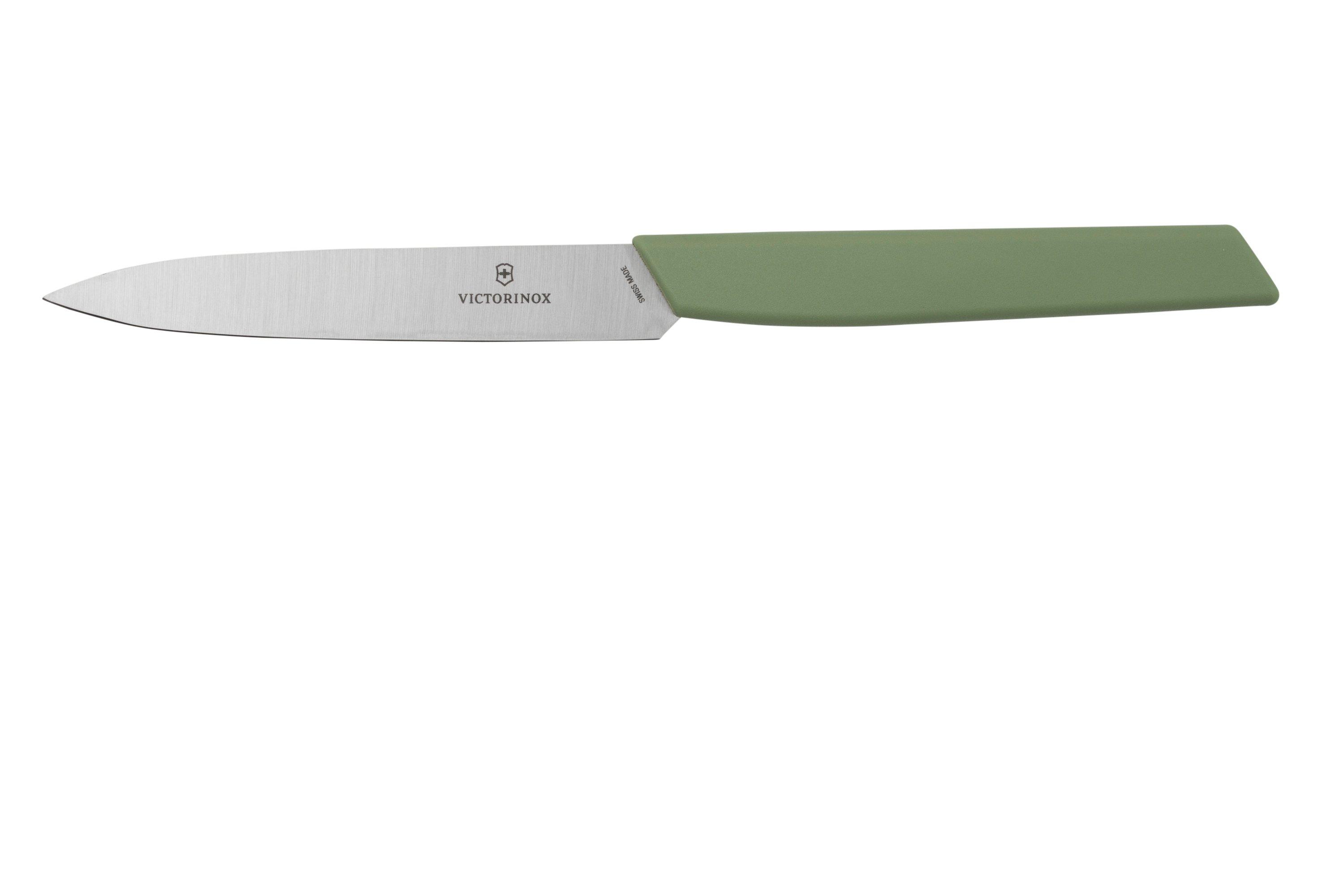 Coltello liscio per verdure, lunghezza 100/212 mm - giallo