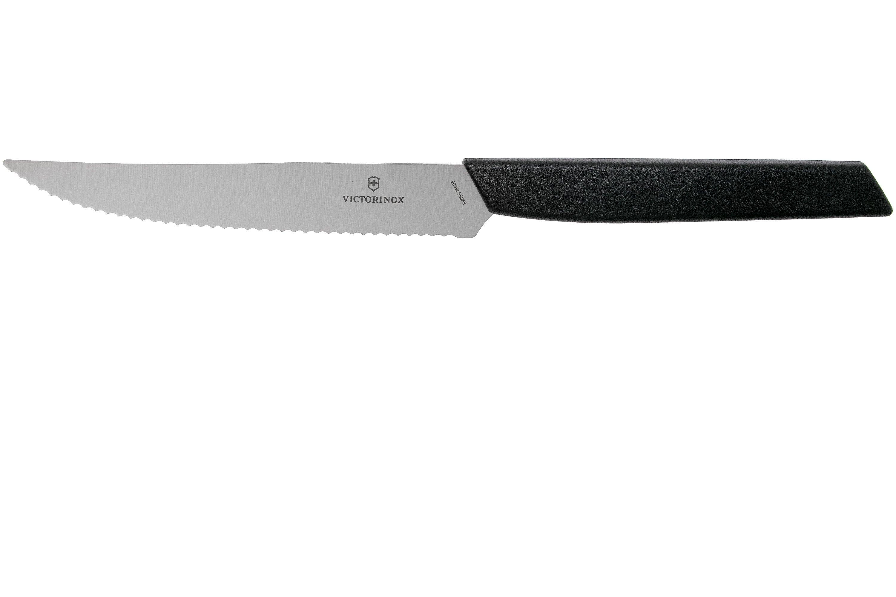 Victorinox Swiss Modern 6.9003.12W steakmes 12 cm, zwart Voordelig