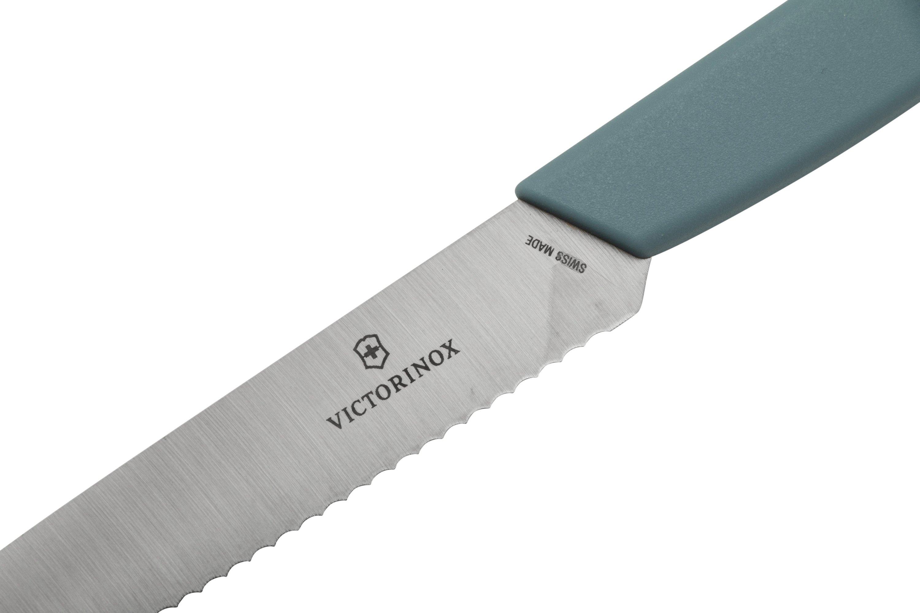 Coltello Da Verdure Victorinox Swiss Classic - Lama 8 Cm, A Bordo Ondulato, Con Protezione
