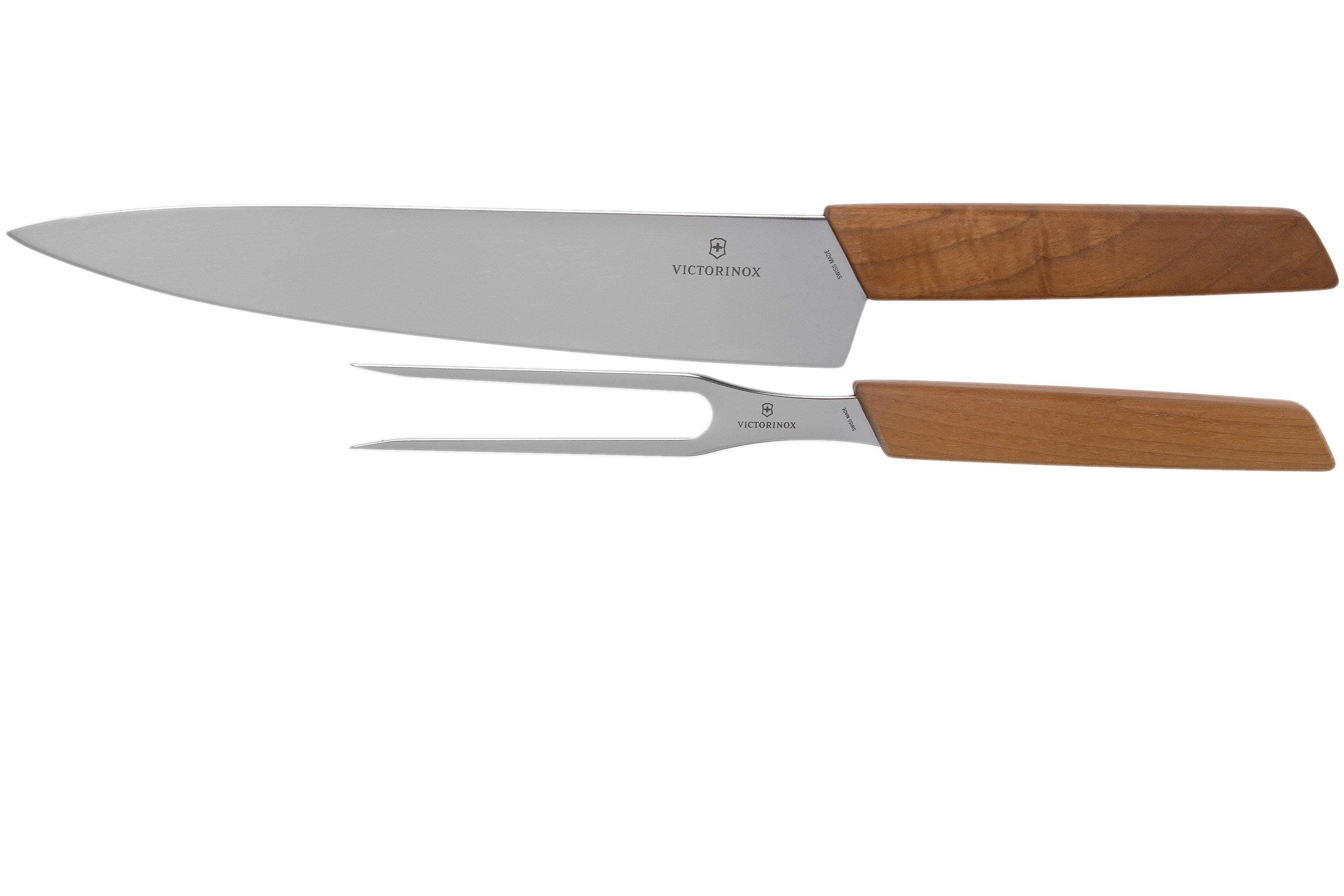 Victorinox Cuchillo para chef Swiss Modern en Madera de nogal