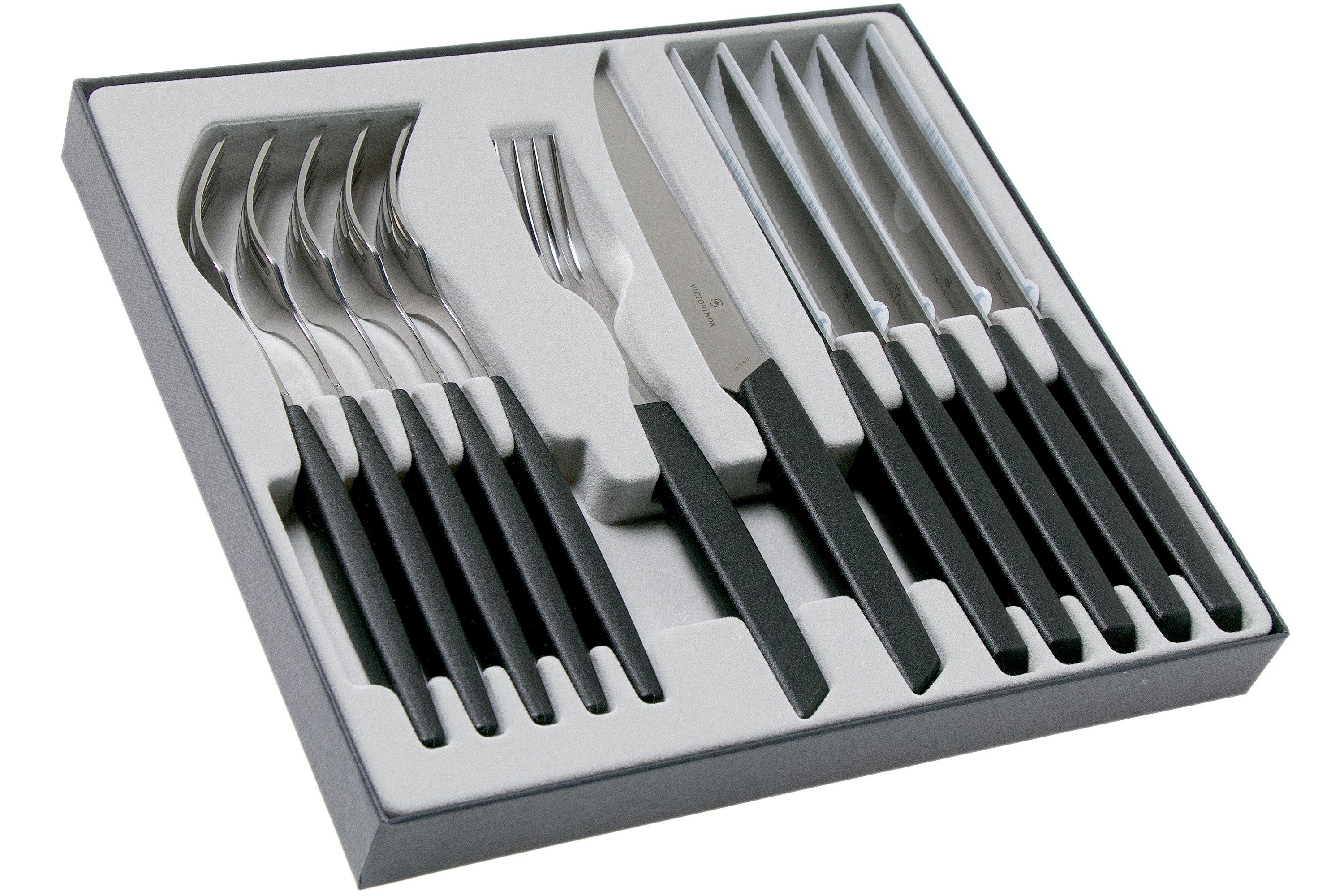 Set 12 Pezzi Coltelli Bistecca Salvinelli Filo Rasoio 115 mm Modello  Bistrot