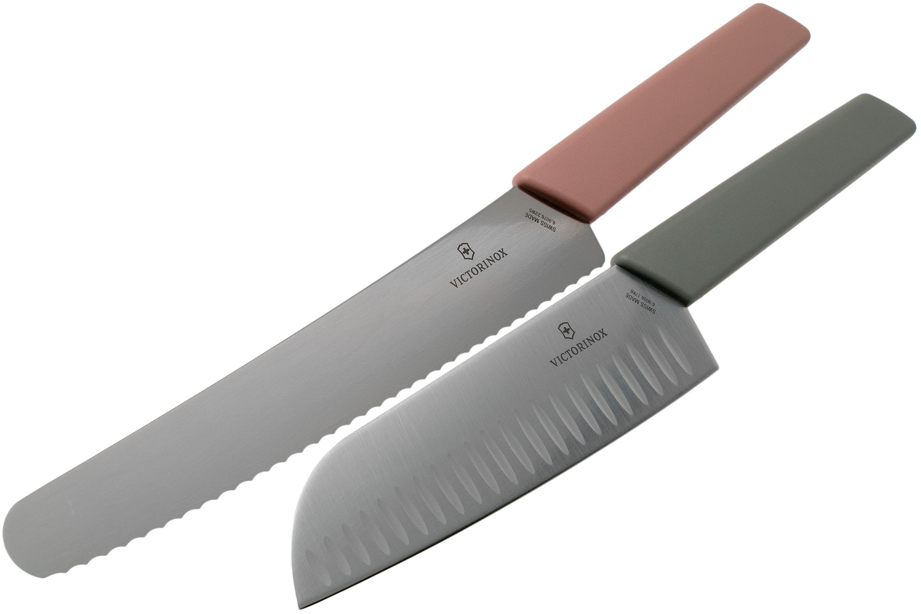 Yaxell Ran 36057, set de couteaux 2 pièces, couteau santoku 16,5 cm et  aiguiseur à couteaux