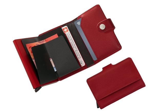 Afbeelding voor Victorinox Altius Secrid Leather Card Wallet 612680 Red, lederen portemonnee met kaarthouder