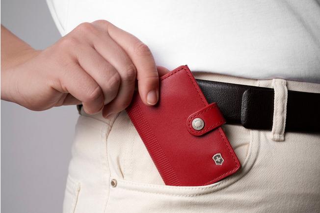 Afbeelding voor Victorinox Altius Secrid Leather Card Wallet 612680 Red, lederen portemonnee met kaarthouder