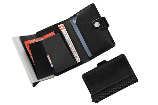 Afbeelding voor Victorinox Altius Secrid Leather Card Wallet 612681 Black, lederen portemonnee met kaarthouder