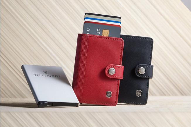 Afbeelding voor Victorinox Altius Secrid Leather Card Wallet 612681 Black, lederen portemonnee met kaarthouder