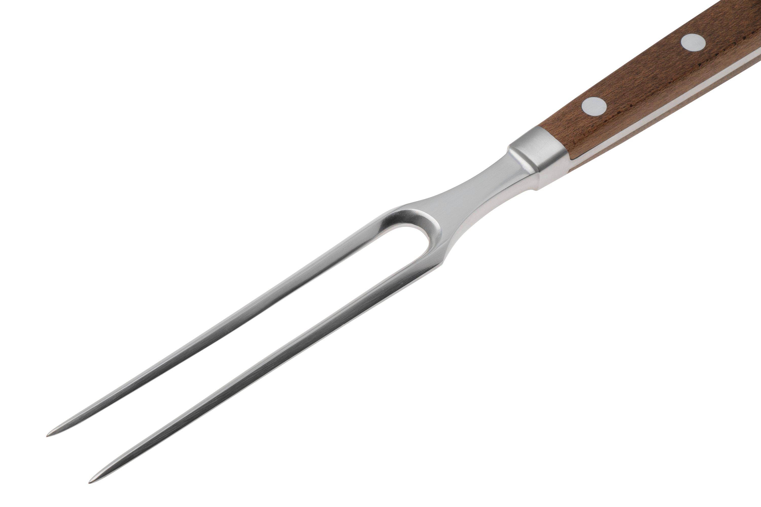 Set Per Sfilettare Carne Victorinox Wood - Coltello E Forchettone Da Griglia - Manici In Legno D'Acero - Qualità Svizzera