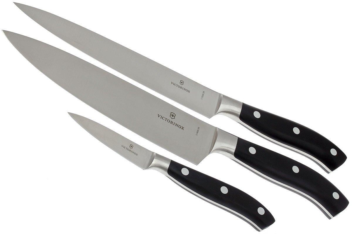 Victorinox Grand Maître Chef's Set, 3 pieces in black - 7.7243.3