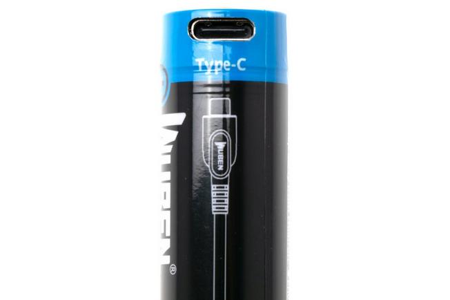 Afbeelding voor Wuben ABE3400R 18650 oplaadbare Li-ion-accu met USB-C, 3400 mAh