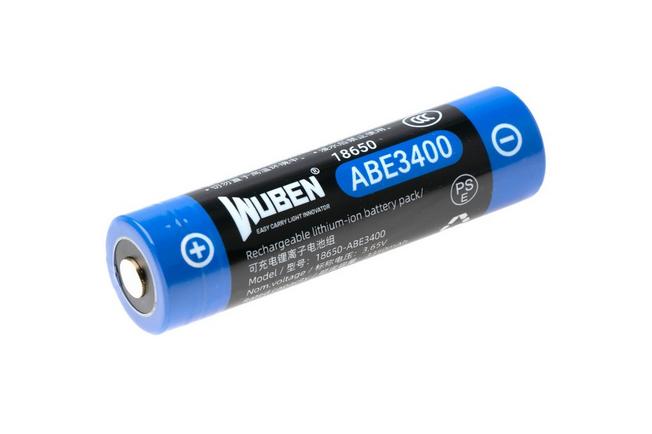 Afbeelding voor Wuben ABE3400 18650 herlaadbare Li-ion-accu, 3400 mAh