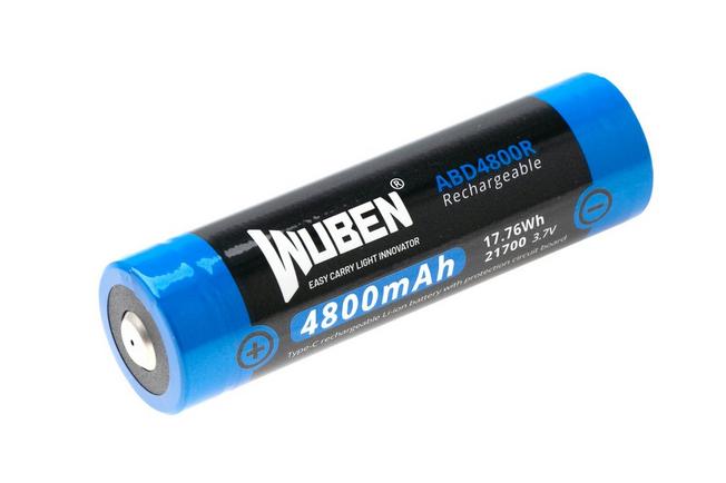 Afbeelding voor Wuben ABD4800R 21700 oplaadbare Li-ion-accu met USB-C, 4800 mAh