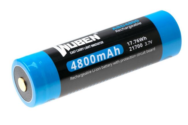 Afbeelding voor Wuben ABD4800 21700 herlaadbare Li-ion-accu, 4800 mAh