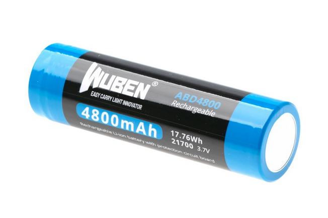 Afbeelding voor Wuben ABD4800 21700 herlaadbare Li-ion-accu, 4800 mAh