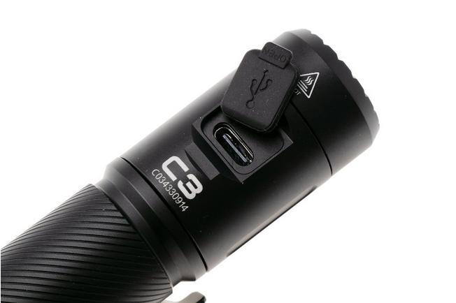 Afbeelding voor Wuben C3 Black, oplaadbare tactische EDC-zaklamp, 1200 lumen